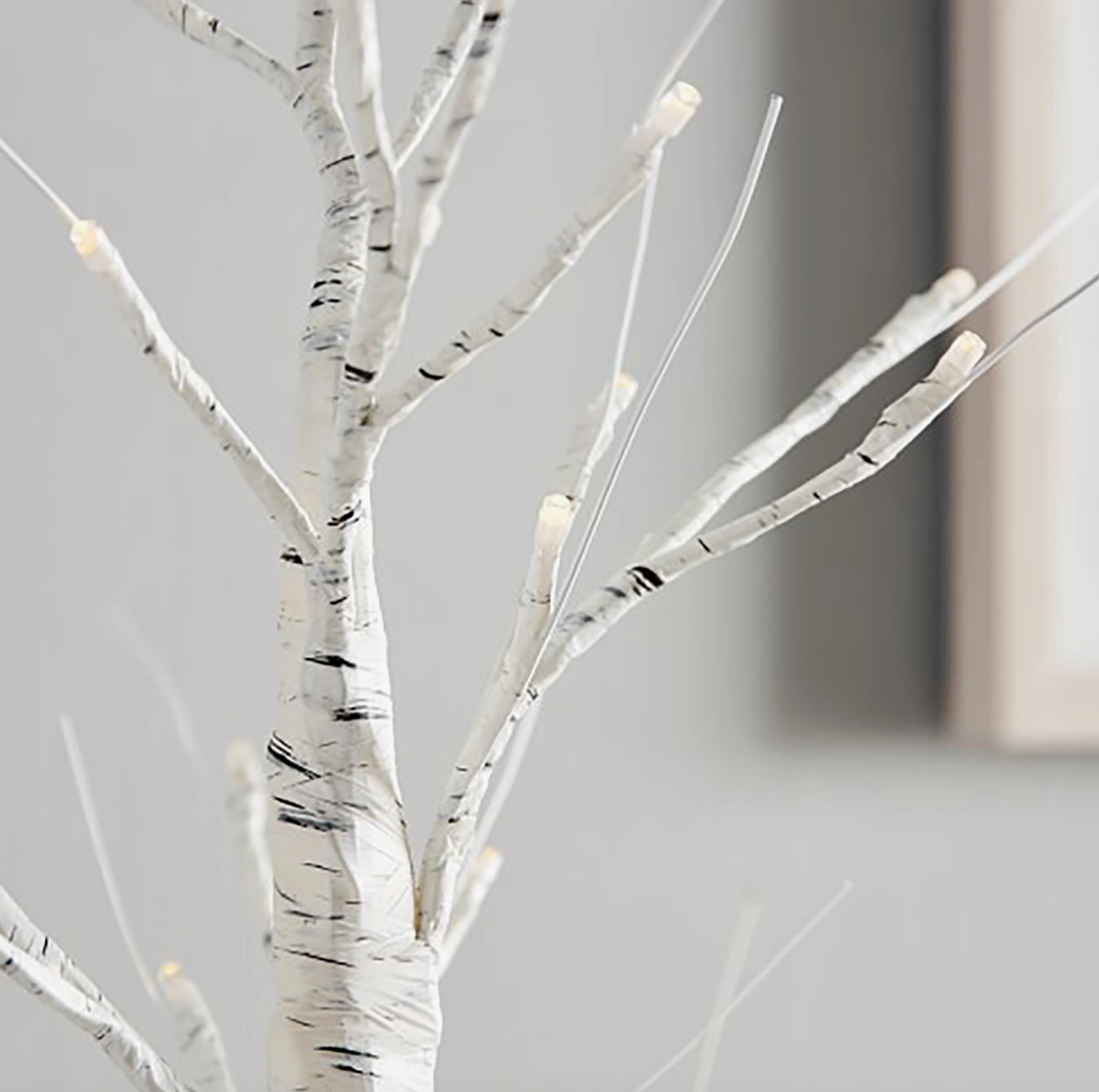 PERFECT HOLIDAY | Illuminated Table Birch Tree - Pack of 2