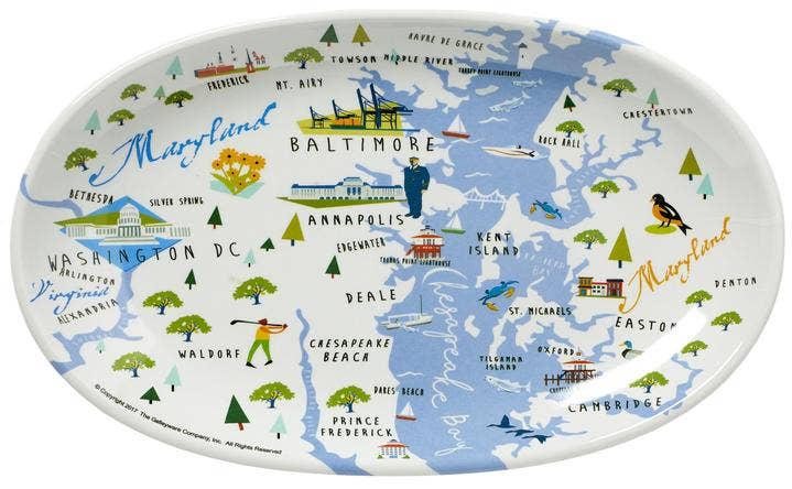 GALLEYWARE | Chesapeake Bay Tidbit Tray - 2 options