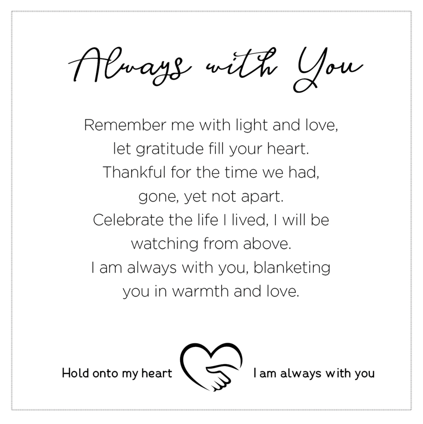 SOFTLY SAID SYMPATHY BLANKET | Always With You